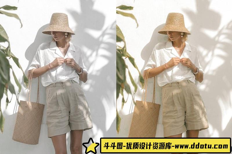 人像LR预设香草奶油风格预设lr预设ps滤镜pr调色lightroom人像lut插件