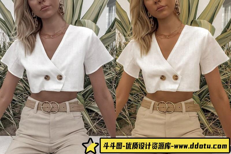 人像LR预设香草奶油风格预设lr预设ps滤镜pr调色lightroom人像lut插件