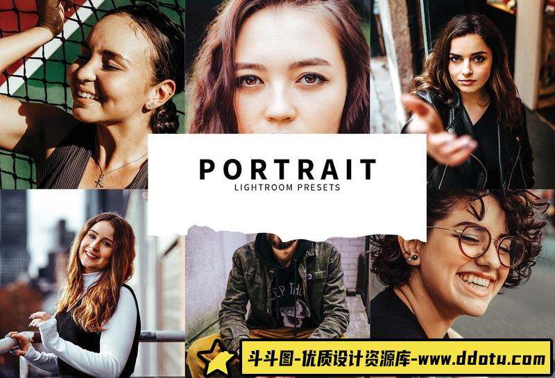 人像LR预设质感明亮通透人像摄影预设lr预设ps滤镜pr调色lightroom人像lut插件-斗斗图