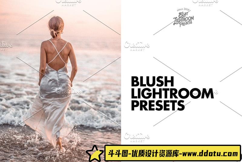 人像LR预设最佳粉色电影人像后期调色预设11lr预设ps滤镜pr调色lightroom人像lut插件-斗斗图