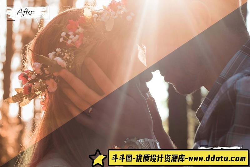 [ACR预设]秋季落日暖色调人像ACR预设视频调色LUT预设 Sunset Ps Action, ACR, LUT Filter-斗斗图