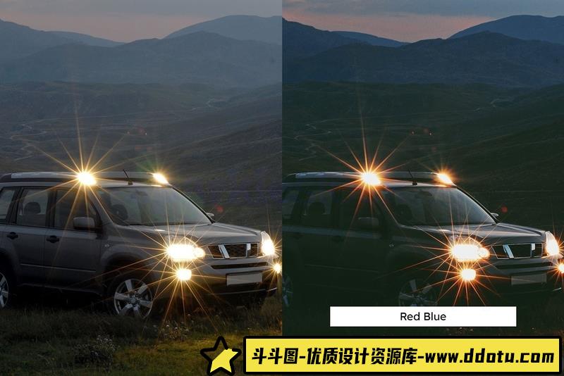 [产品LR预设]汽车摄影后期调色Lightroom预设及汽车拍摄视频剪辑后期调色LUT预设LUT