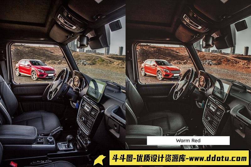 [产品LR预设]汽车摄影后期调色Lightroom预设及汽车拍摄视频剪辑后期调色LUT预设LUT
