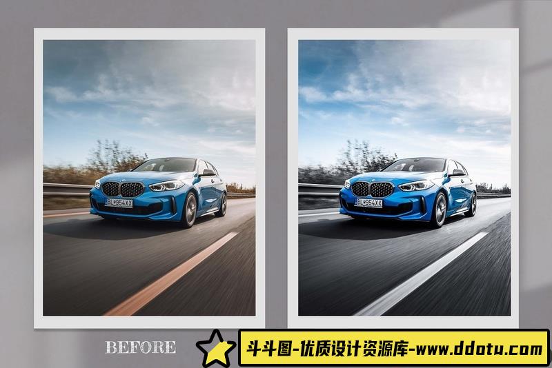 [产品LR预设]完美汽车赛车电影色调Lightroom预设及LUT预设AutomotiveLightroom+LUTs
