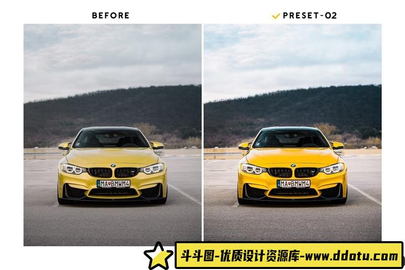 [产品LR预设]专业汽车摄影后期Lightroom预设及移动lr预设 Automobile Presets-斗斗图