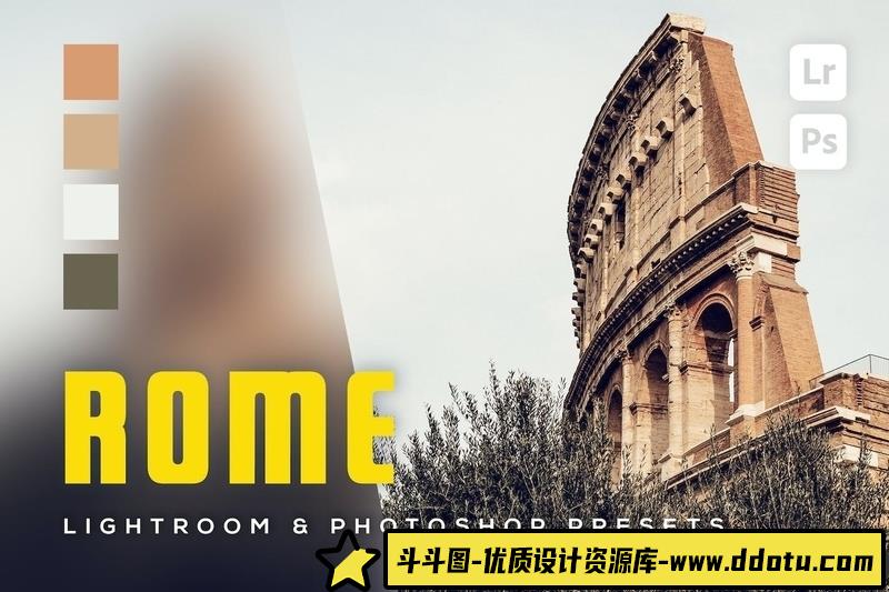 [风光LR预设]罗马旅拍后期电影胶片感Lightroom预设RomeLightroomPresets-斗斗图