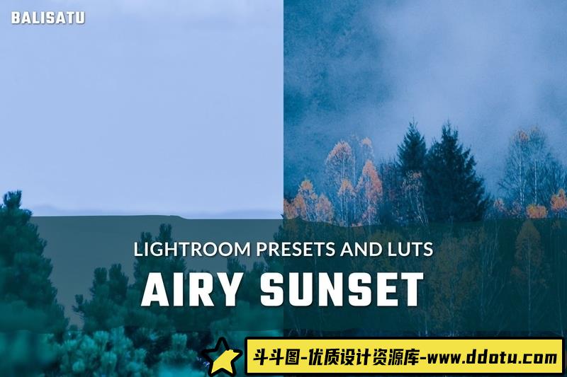 [风光LR预设]情绪电影风光摄影后期调色Lightroom预设及视频后期调色LUT预设-斗斗图