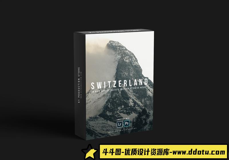 [风光LR预设]K1 PRODUCTION-瑞士旅拍电影风光大片LR预设SWITZERLAND INSPIRED PRESETS-斗斗图