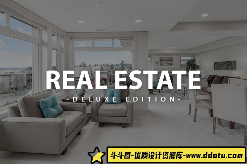 [风光LR预设]房地产室内摄影豪华版Lightroom预设与移动LR预设 Real Estate Deluxe Edition-斗斗图