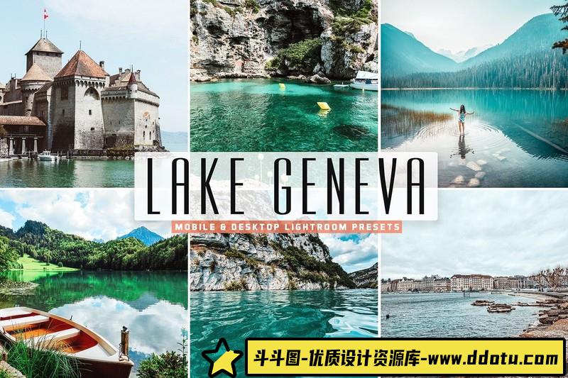 [风光LR预设]日内瓦湖风光摄影后期LR预设-斗斗图
