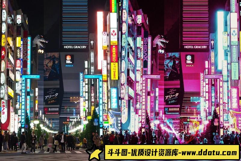 [风光LR预设]赛博朋克未来科幻色彩Lightroom预设 - 斗斗图-斗斗图