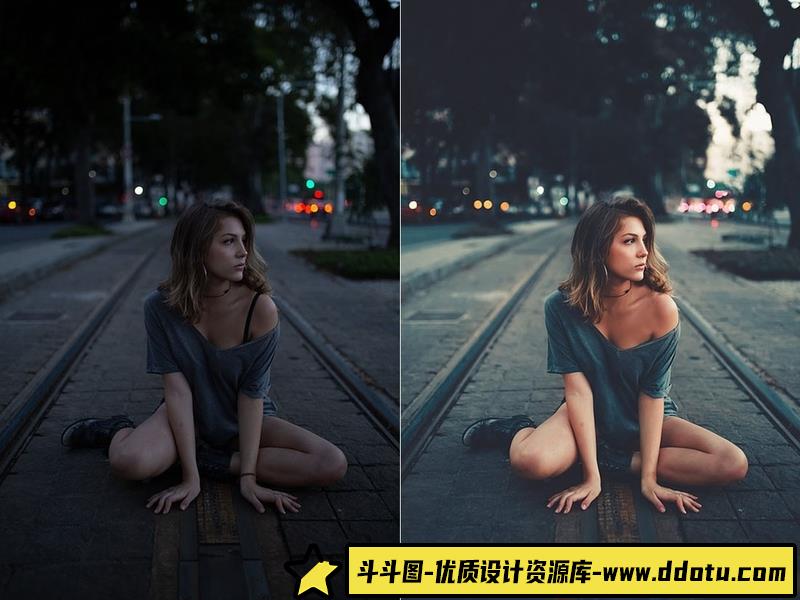 [风光LR预设]摄影师LUIZCLAS蓝调情绪电影风光人像Lightroom预设+RAW原片+教程-斗斗图