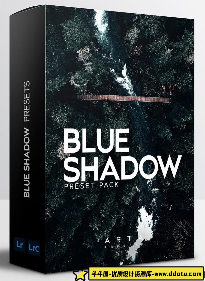[风光LR预设]摄影师必备旅拍黑暗蓝调情绪风光LR预设与APP预设 ARTA Presets Blue Shadow-斗斗图