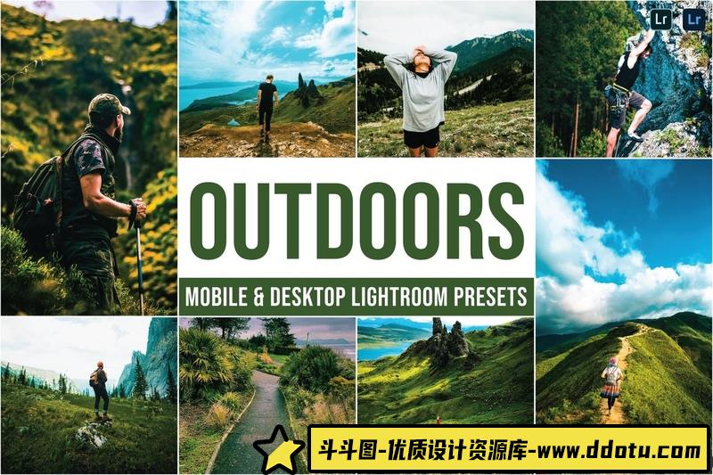 [风光LR预设]徒步旅行风光摄影后期Lightroom预设与手机版LR预设-斗斗图