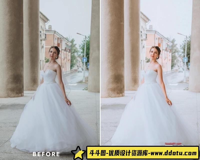 [婚礼LR预设]TheLutbay-明亮通透皇家风格婚礼人像LR预设和Vlog视频后期调色LUT预设