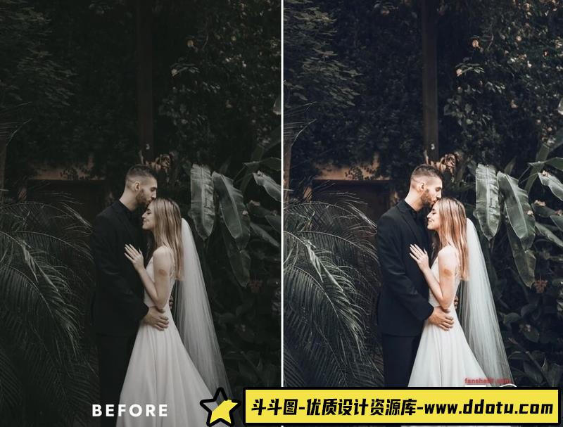 [婚礼LR预设]TheLutbay-盛大的电影婚礼人像LR预设和婚礼视频后期调色LUT预设