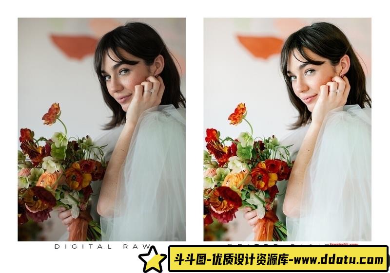 [婚礼LR预设]科迪和奥斯汀婚礼人像清新通透胶片风格LR预设GoodlightPresetspack3Color-斗斗图