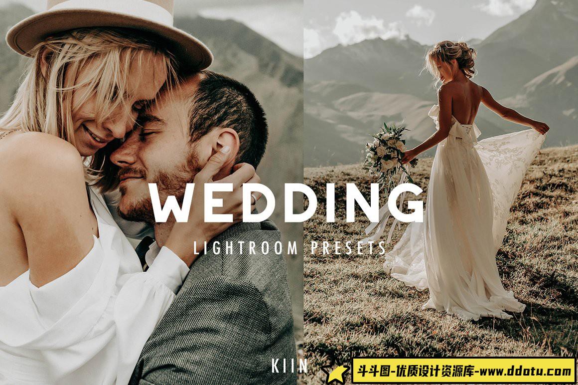 [婚礼LR预设]波西米亚婚礼人像电影胶片Lightroom预设 BOHO WEDDING LIGHTROOM PRESETS-斗斗图