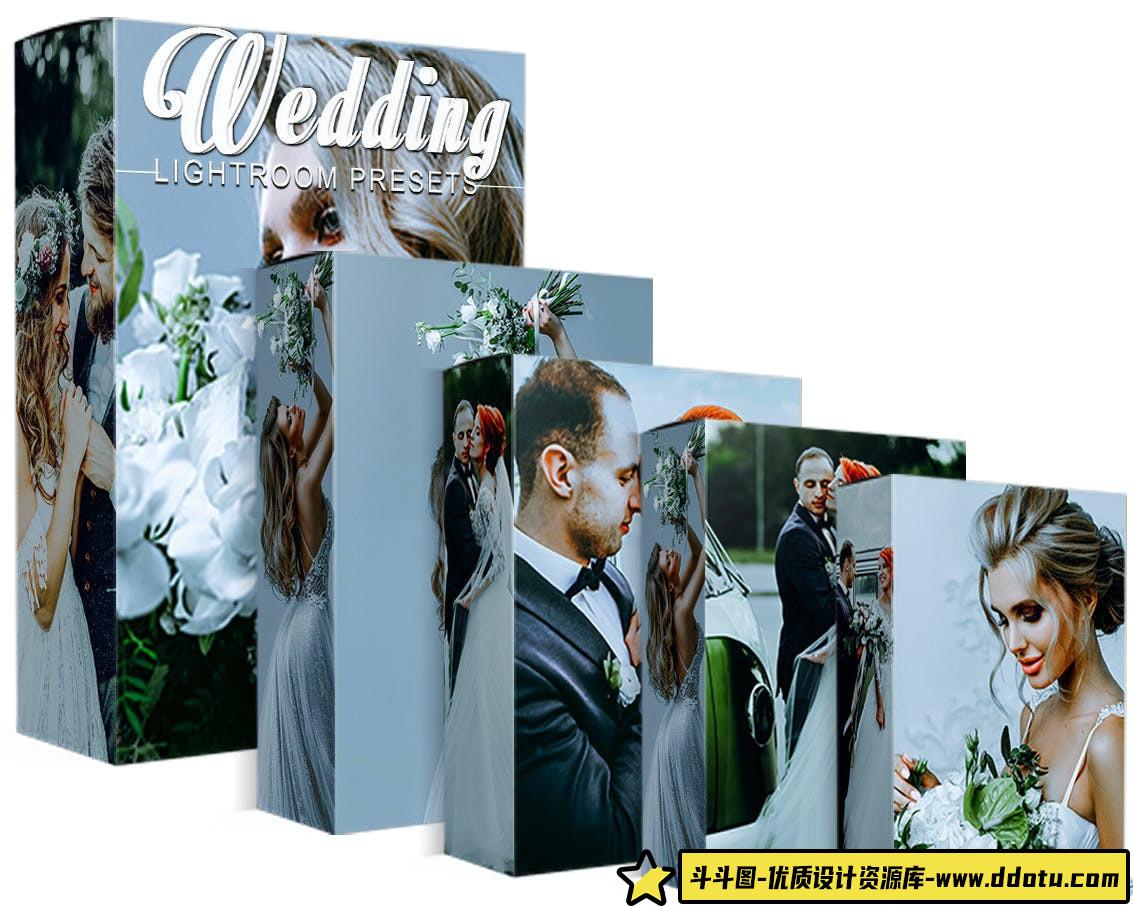 [婚礼LR预设]高端电影婚礼Lightroom预设与移动lr预设 Wedding Lightroom Presets-斗斗图