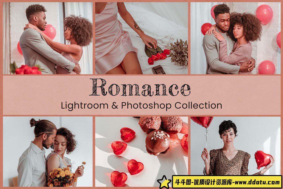 [婚礼LR预设]浪漫情侣婚礼人像后期调色LR预设-斗斗图