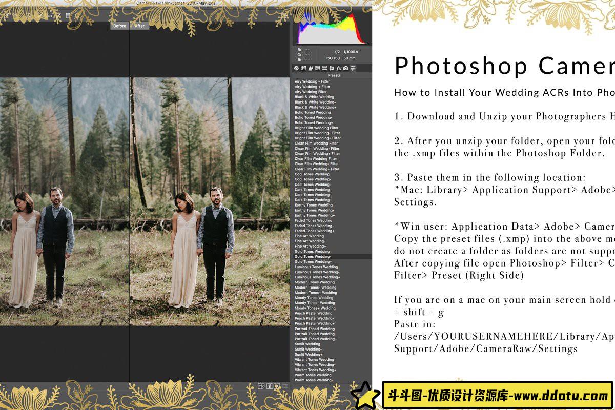 [婚礼LR预设]通透明亮电影胶片婚礼LR预设 Luminous Film Tones Wedding Presets