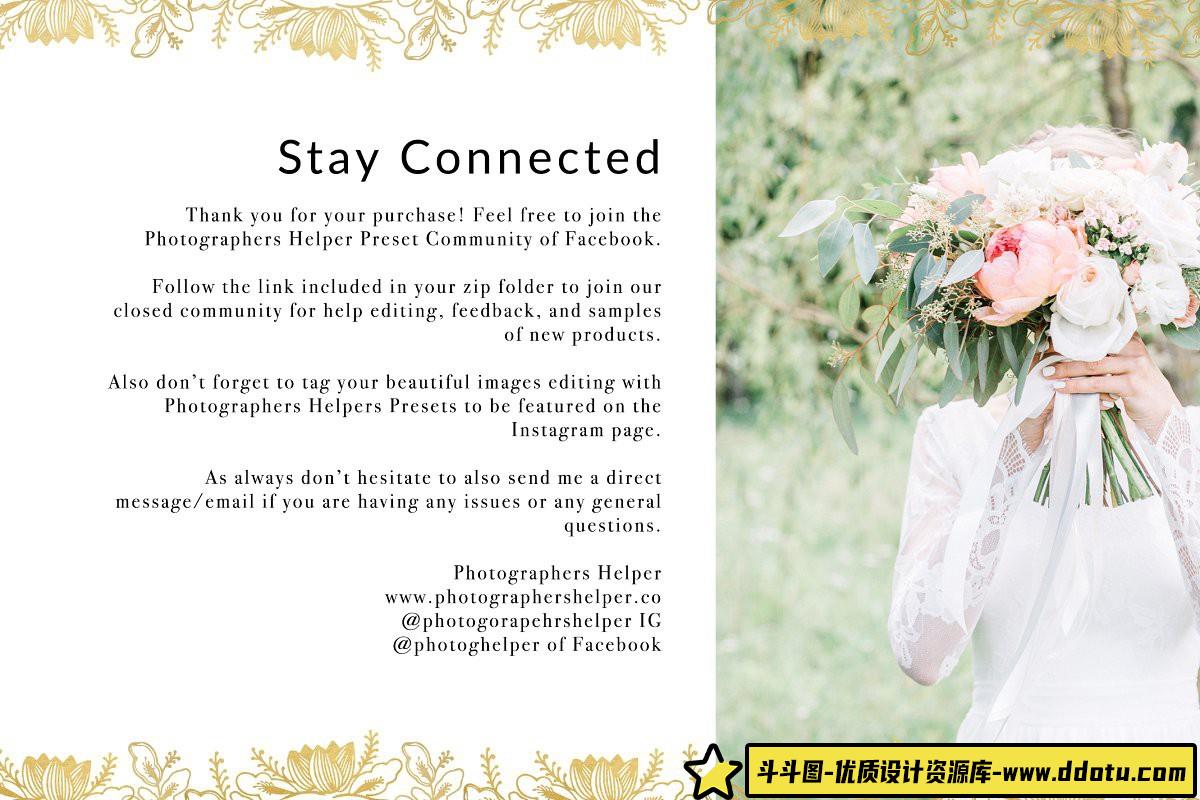 [婚礼LR预设]通透明亮电影胶片婚礼LR预设 Luminous Film Tones Wedding Presets