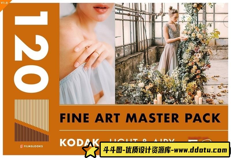 [胶片LR预设]FilmsLooks-柯达电影胶卷大师包Lr预设FilmsLooks-KodakMasterPack-斗斗图