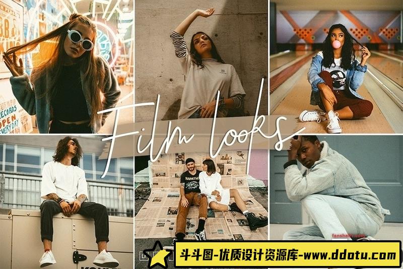 [胶片LR预设]复古胶片人像后期调色LR预设SignatureEdits-VintageFilmLightroomPreset-斗斗图