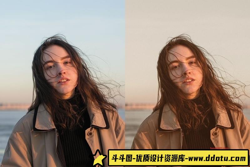 [胶片LR预设]温暖色调电影风格Lightroom预设及视频电影Vlog后期调色LUT预设