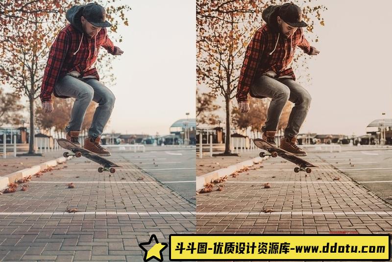 [胶片LR预设]温暖色调电影风格Lightroom预设及视频电影Vlog后期调色LUT预设