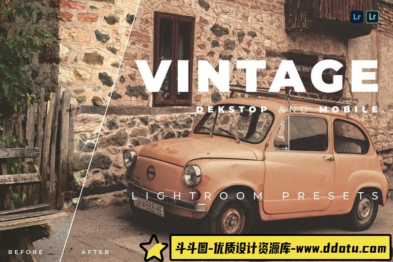 [胶片LR预设]奥斯卡老电影褪色胶片Lightroom预设-斗斗图
