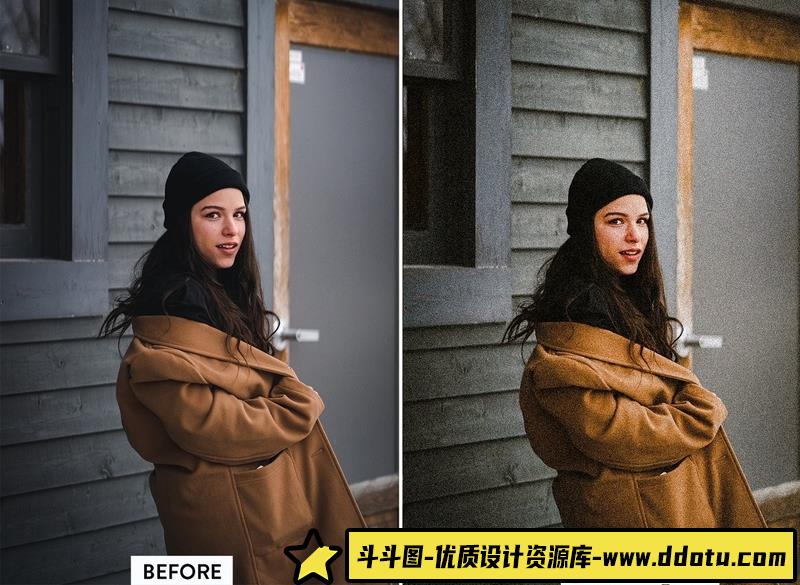 [胶片LR预设]电影复古颗粒胶片人像后期调色Lightroom预设intageVibesLightroomPresets