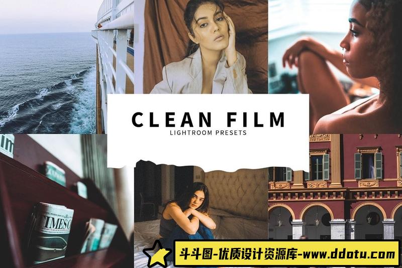 [胶片LR预设]干净整洁的电影胶片Lightroom预设 Clean Film Lightroom Presets-斗斗图