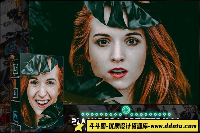 [胶片LR预设]工业风电影胶片人像调色Lightroom预设与手机版APP滤镜 2lagus presets v09-斗斗图