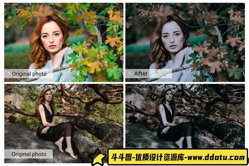 [胶片LR预设]黑暗森林情绪胶片人像Lightroom预设