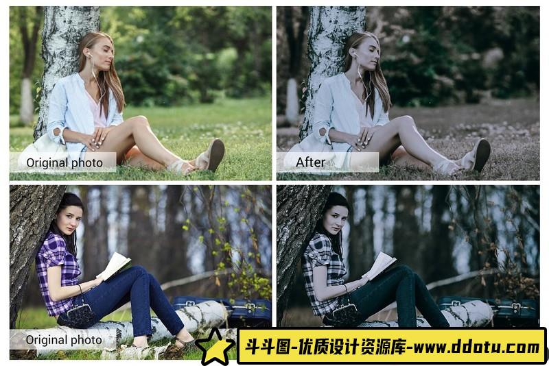 [胶片LR预设]黑暗森林情绪胶片人像Lightroom预设