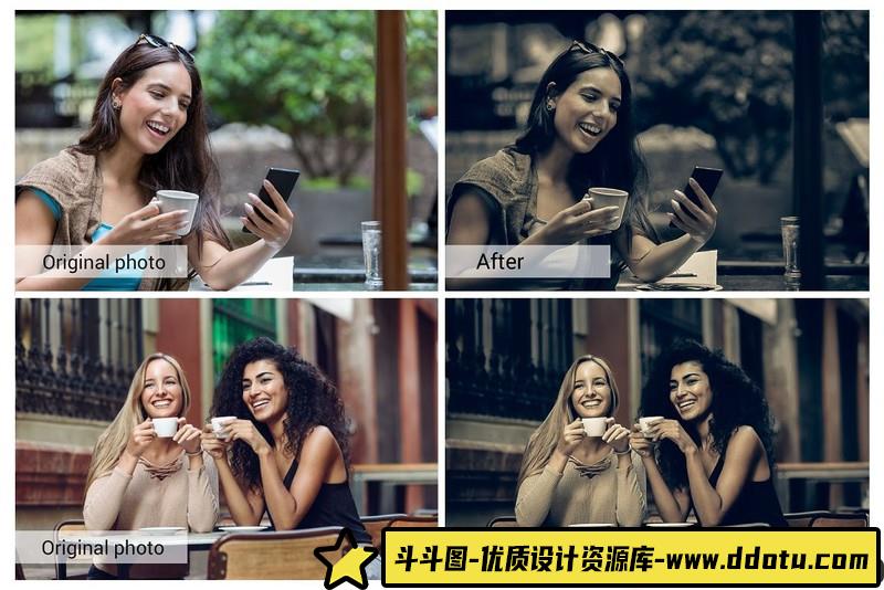 [胶片LR预设]黑咖啡情绪胶片人像Lightroom预设