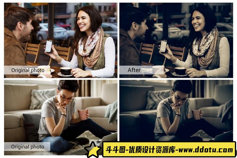 [胶片LR预设]黑咖啡情绪胶片人像Lightroom预设