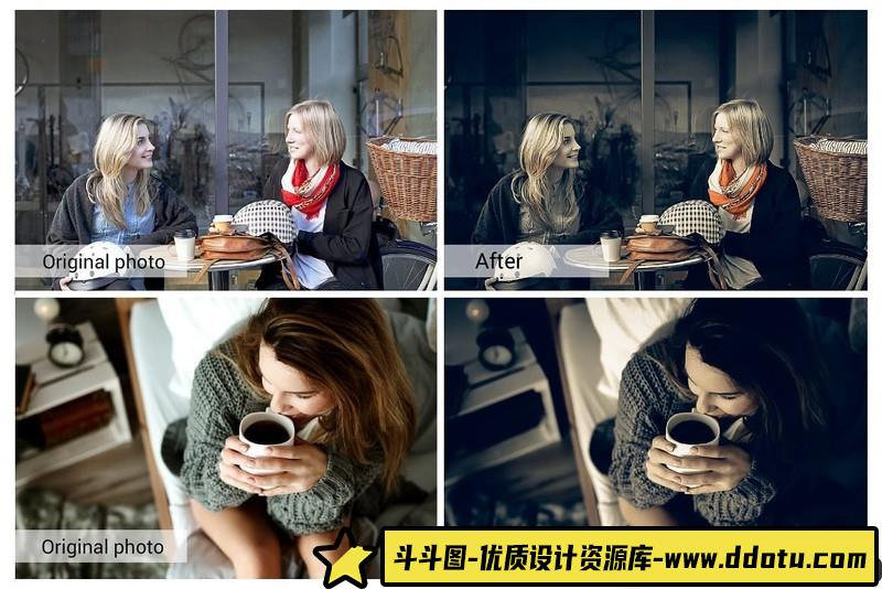 [胶片LR预设]黑咖啡情绪胶片人像Lightroom预设