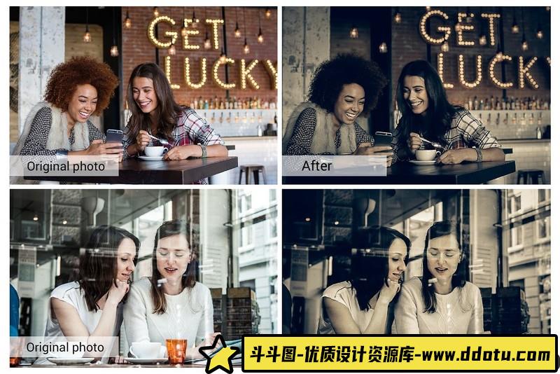 [胶片LR预设]黑咖啡情绪胶片人像Lightroom预设