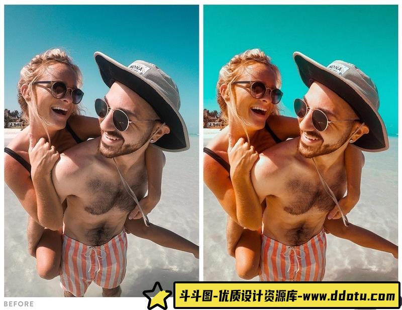 [胶片LR预设]经典胶片风橙色和深绿色Lightroom预设OrangeTealLightroomPresets