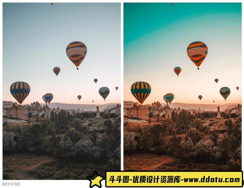 [胶片LR预设]经典胶片风橙色和深绿色Lightroom预设OrangeTealLightroomPresets