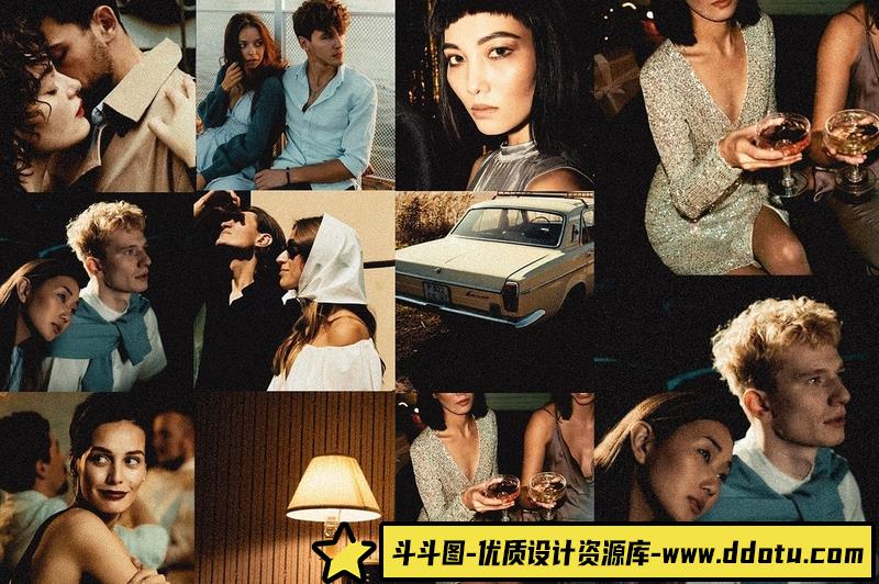 [胶片LR预设]精美电影胶片静止封面人像Lightroom预设LEFILMLIGHTROOMMOBILEPRESETS-斗斗图
