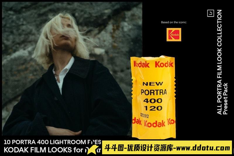 [胶片LR预设]柯达电影人像Portra400胶片Lightroom预设KijijiHubKodakFilmLooksforPortraits-斗斗图