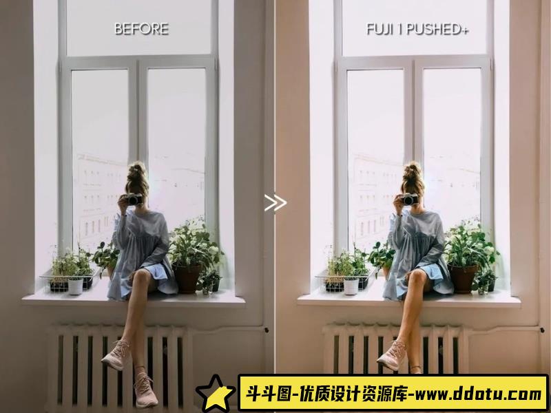 [胶片LR预设]明亮充满活力的FUJIFILMLR预设-斗斗图