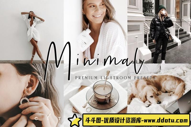 [胶片LR预设]杏仁色复古胶片人像Lightroom预设-斗斗图