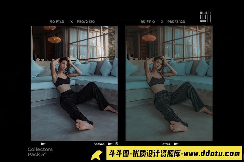 [胶片LR预设]中世纪老电影色彩胶片Lightroom预设KijijiHubCollectorsPack5LightroomPresets