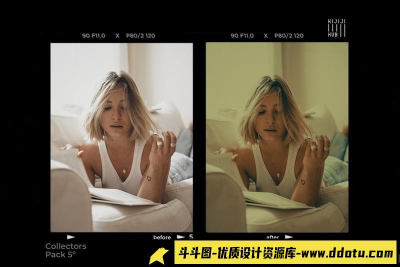 [胶片LR预设]中世纪老电影色彩胶片Lightroom预设KijijiHubCollectorsPack5LightroomPresets