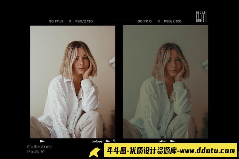 [胶片LR预设]中世纪老电影色彩胶片Lightroom预设KijijiHubCollectorsPack5LightroomPresets