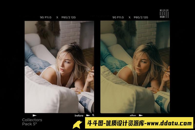 [胶片LR预设]中世纪老电影色彩胶片Lightroom预设KijijiHubCollectorsPack5LightroomPresets